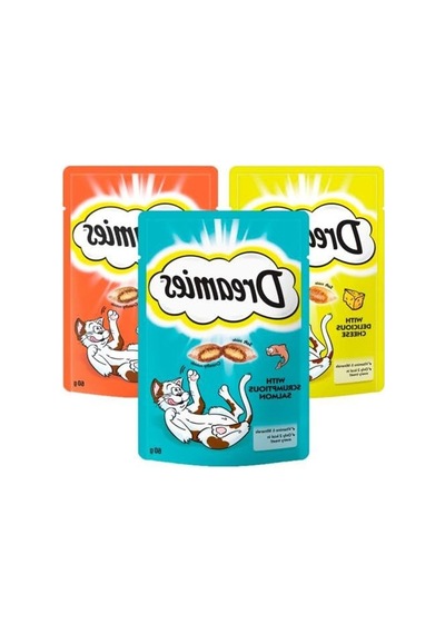 Karışık Paket Kedi Ödül Yemi 6 X 60 Gr, Çeşitli Lezzetler