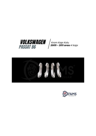 Vw Passat B6 Krom Kapı Kolu 4 Kapı 2005-2011 Arası P. Çelik