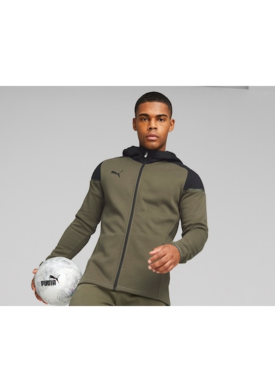 Puma Teamcup Casuals Hooded Jkt Erkek Futbol Ceketi 65798735 Haki 001