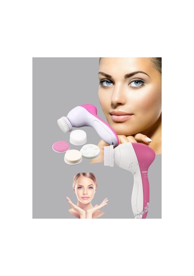 5 Başlıklı Yüz Masaj Aleti Cilt Temizleme, Peeling, Siyah Nokta Ve Gözenek Bakımı Renk