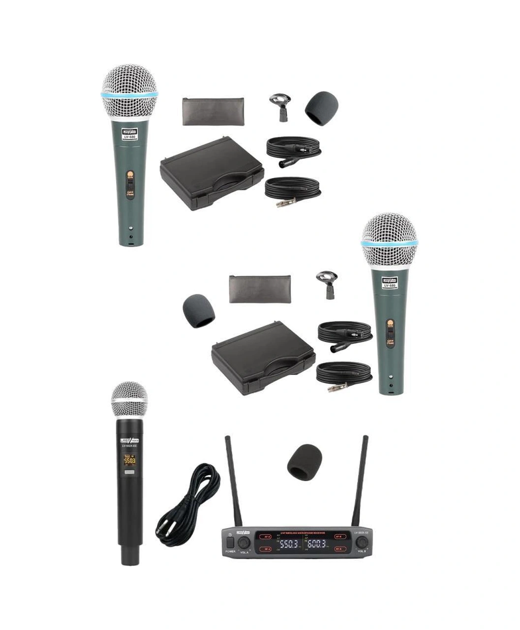 Lastvoice Ample Classy-paket-4 Aktif Hoparlör Ve Mixer Full Ses Sistemi Seti