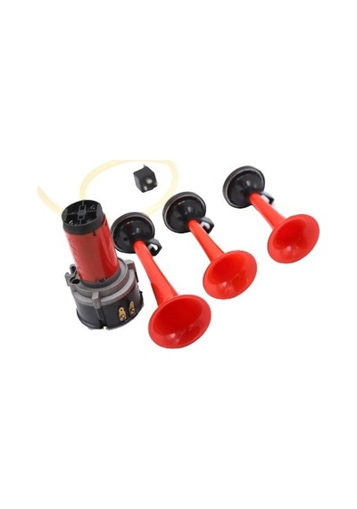 3 Borulu 12V Kompresörlü Havalı Korna