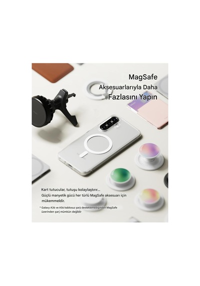 Samsung Galaxy Uyumlu A36 Şeffaf Magsafe Kılıf Mtl Safe