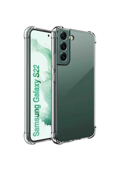 Samsung Galaxy Uyumlu S22 Kılıf Antishock Kamera Korumalı Silikon Renksiz