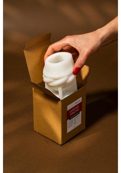 Cupcake M2 Silikon Mum Kalıbı Beyaz