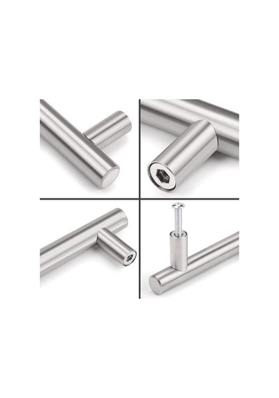 5 Adet Keijo Inox 224mm Paslanmaz Kulp Mobilya, Dolap Kulbu, Kulp Modeli 155 x 230 MM (Büyük Boy)