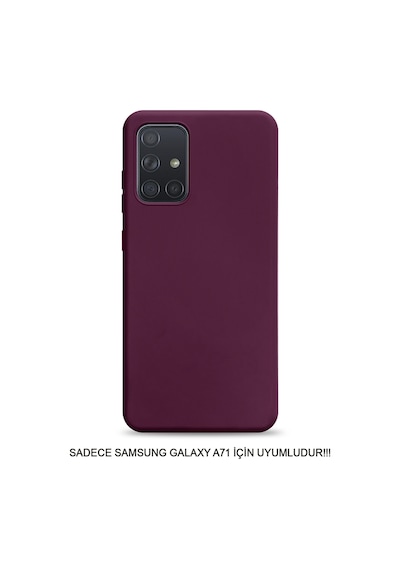Samsung Galaxy A71 Uyumlu Kamera Korumalı Darbeye Dayanıklı Renk Atmayan Fab Silikon Kılıf Mor
