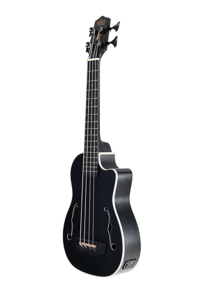 Kala Black Journeyman Maun Akustik-elektro U Bass Mini Bas Gitar