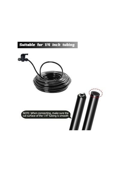 Tr 10 Paket Hızlı Bağlantı 1/4 Damla Sulama Kapatma Vanası, Evrensel Damla Sulama Borusu Kaplin Vanası, Sızdırma