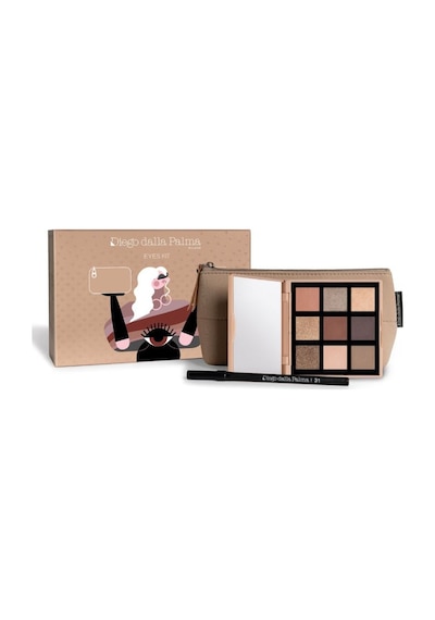 Diego Dalla Palma Mu Eyeshadow Nuda Warm 301 Göz Farı Paleti + Stay On Me 31 + Çanta 8017834900514 301