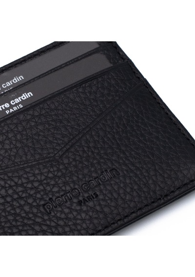 Pierre Cardin Unisex Deri Kartlık 0626 Siyah