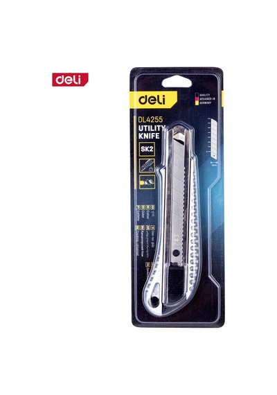 Delı Profesyonel Alüminyum Alaşımlı Maket Bıçağı 18mm