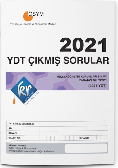 2021 Ydt Çıkmış Sorular Tıpkı Basım Kitapçığı