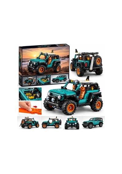 42227 Technic Jeep Wrangler Rubicon Suv 723 Parça +10 Yaş