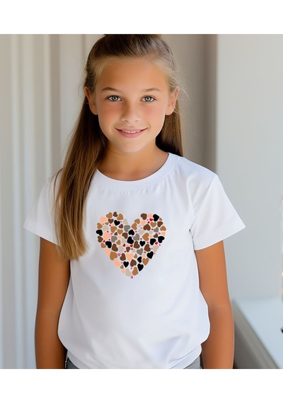 Aselinda Anne-kız Kombin T-shirt - Tekli Üründür Kombin Yapmak Için 2 Adet Sepete Ekleyiniz Beyaz