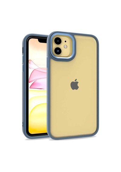 Apple Uyumlu iPhone 11 Kilif Kamera Nikelaj Kenar Renkli Kapak 541240826