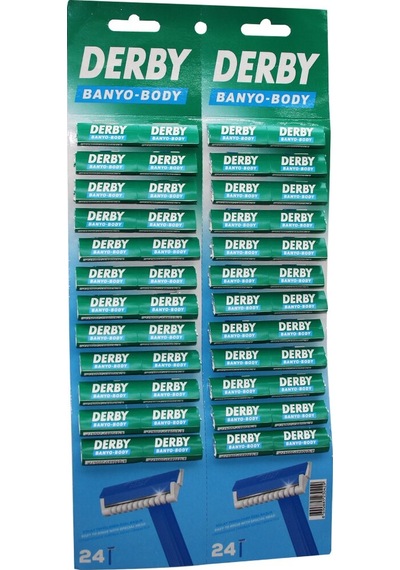 Derby Banyo Body Tek Bıçak Kartelalı Jilet 48pcs