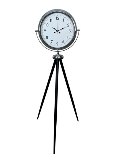 Krom Standart Tripod Ayaklı Saat Çok Renkli