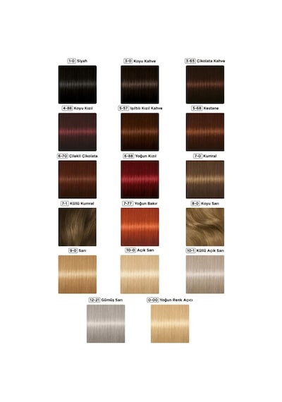 Palette Göz Alıcı Renkler Saç Boyası Siyah 10'lu