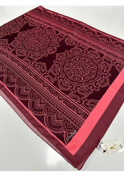 Harem Scarf Harem Desenli Vual İpeksi Şal Hvd0410-41505 Çok Renkli