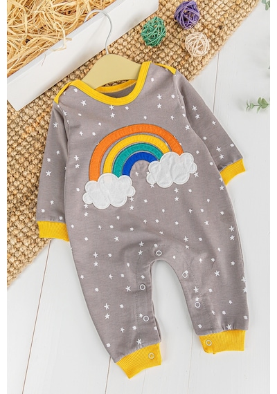 Babymod Gökkuşağı Desenli Kız/erkek Bebek Tulum 001
