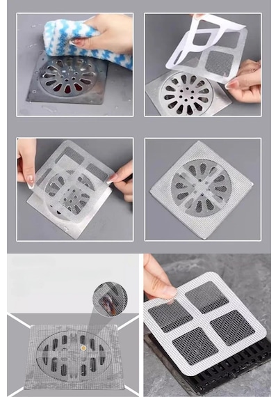 Mcg 10'lu Banyo Ve Mutfak Lavabo Koku Önleyici Ve Haşere Böcek Önleyici Gider Filtresi Renkli