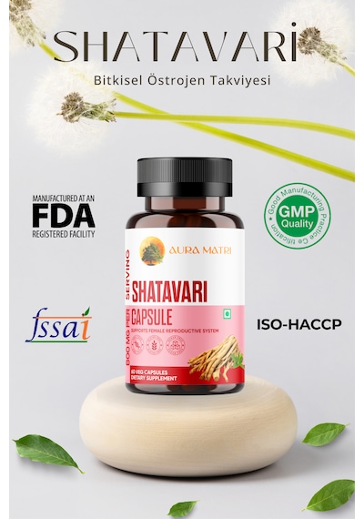 Shatavari Hint Kuşkonmazı Şatavari-asparagus Racemosus 400 Mg, 60 Kapsül