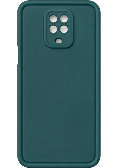 Mi Redmi Note 9s-redmi Note 9 Pro - Redmi Note 9 Pro Max Uyumlu Kamera Çıkıntılı Mat Silikon Telefon Kılıfı Yeşil