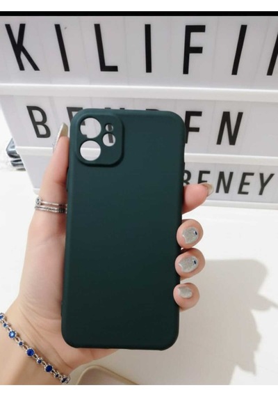 Apple Uyumlu iPhone 11 Silikon Kılıf Modeli Yeşil