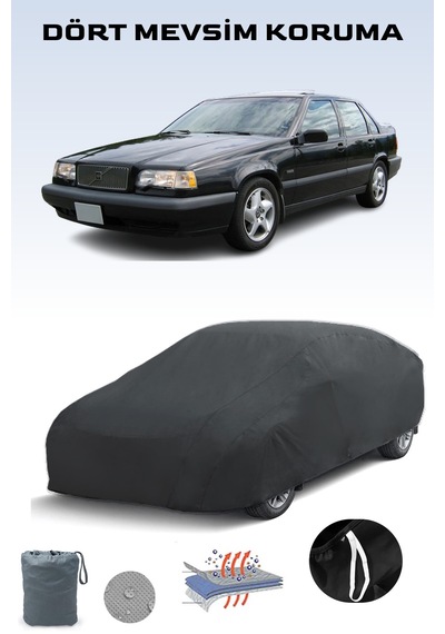 Siyah, Volvo 850 1992 - 1997, Araba Brandası, Oto Örtüsü, Araba Çadırı Siyah