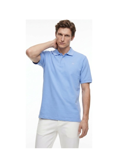 Dockers Mavi Erkek Slim Fit Nakışlı Polo T-shirt A1159-30