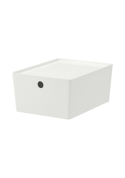 Ikea Kuggıs Kapaklı Depolama Kutusu 26 X 35 X 15 Cm Beyaz