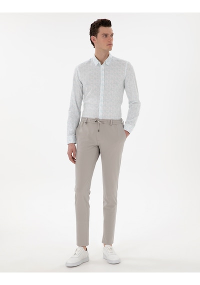 Pierre Cardin Erkek Koyu Mint Gömlek Desenli 50304548-vr152 Koyu Mint Mint Yeşili