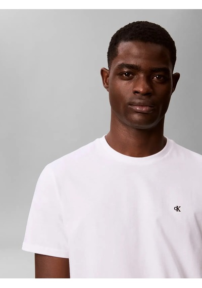Calvin Klein Ss Classıc Monogram, L6m Beyaz Erkek T-shirt