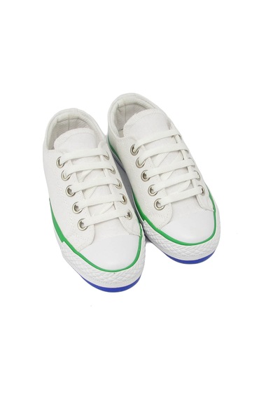 Kanuga Magl1208 Beyaz Unısex Çocuk Bağlı Kısa Converse Beyaz