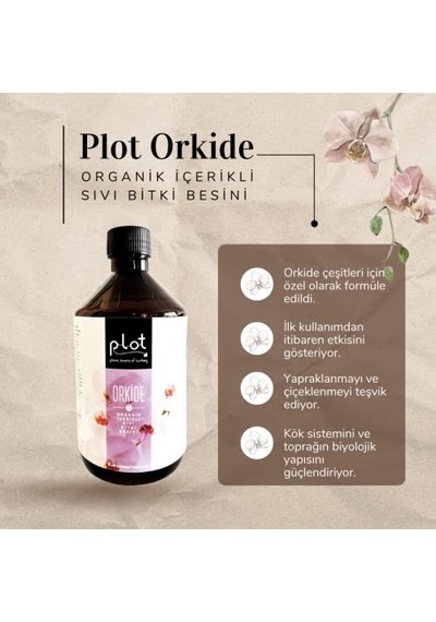 Plot Orkide Organik İçerikli Bitki Besini 500 Ml Sıvı Gübre Diğer