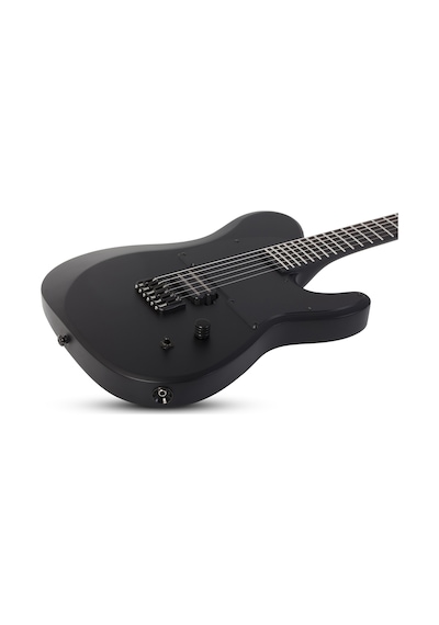Schecter Pt Black Ops Elektro Gitar Satin Black Open Pore