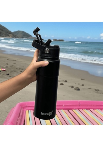 Matara Çelik Termoslu 750 Ml Siyah