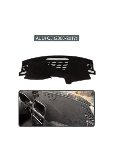 Audi Q5 2008-2017torpido Koruma Halısı Gri Kenar