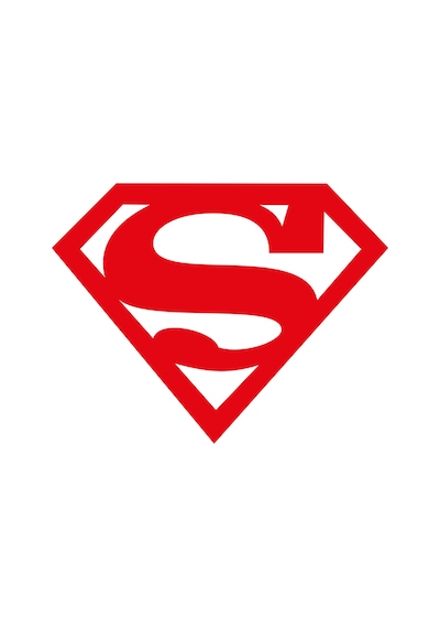 Superman Sticker, Oto Sticker, Kelebek Cam Sticker, Motor Sticker 18x14 Cm