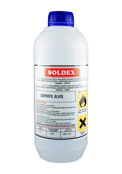Soldex İzopropil Alkol 1 Lt - %99,9 Saf İpa Diğer