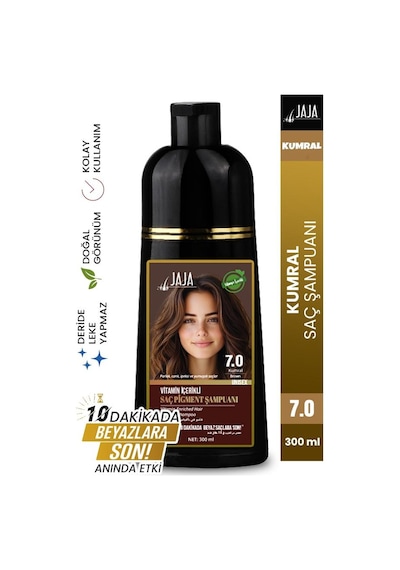 Jaja Vitamin İçerikli Saç Pigment Şampuanı Unisex 300 Ml 7.0 Kumral Tüm Saçlar