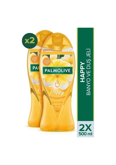 Palmolive Feel Happy Duş Jeli 2 x 500 ML + Seyahat Kiti