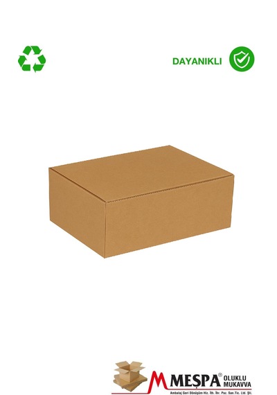 28x18x5 Cm Kargo Kutusu 25 Adet Kilitli Karton Ürün Gönderim Ve Paketleme Kutusu 25 Adet