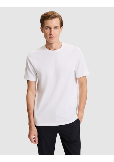 Pierre Cardin Beyaz Regular Fit Basic Tişört 50333999 Vr013