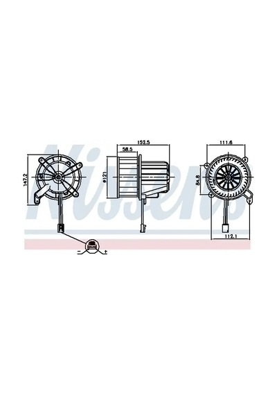 Nıssens 87621 Kalorifer Motoru A0008304901