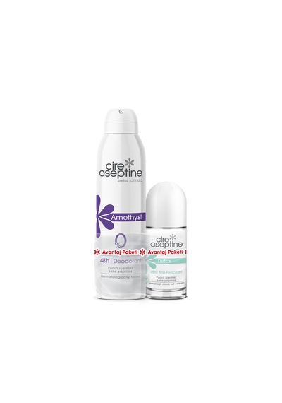 Cire Aseptine Deodorant 150ml Amethys +roll On 50ml
