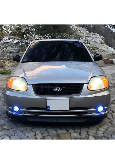 Hyundai Accent Admire 2000-2006 Uyumlu H Lip Esnek Ön Lip 2 Parça Karlık Ön Ek Tampon Altı Dill
