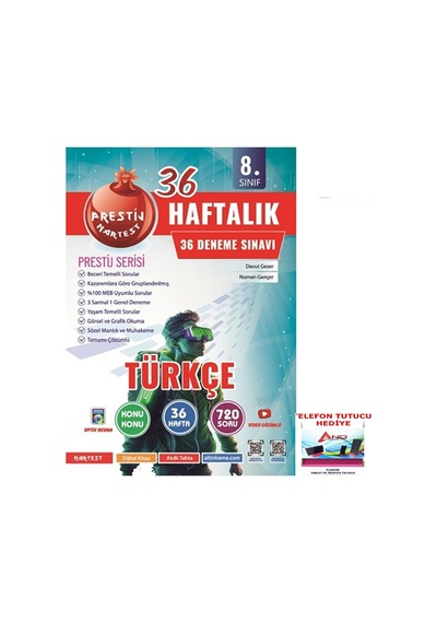 Nartest 8. Sınıf Türkçe Haftalık Denemeler
