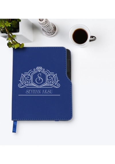 Kişiye Özel Isimli Lacivert Termo Deri Defter-13